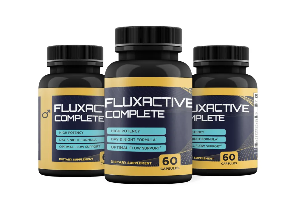 Fluxactive Complete official prostate support capsules bottles